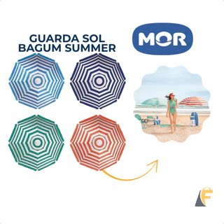 Guarda-Sol Mor 1,80m Bagum para Praia e Piscina Colorido em Oferta na Shopee
