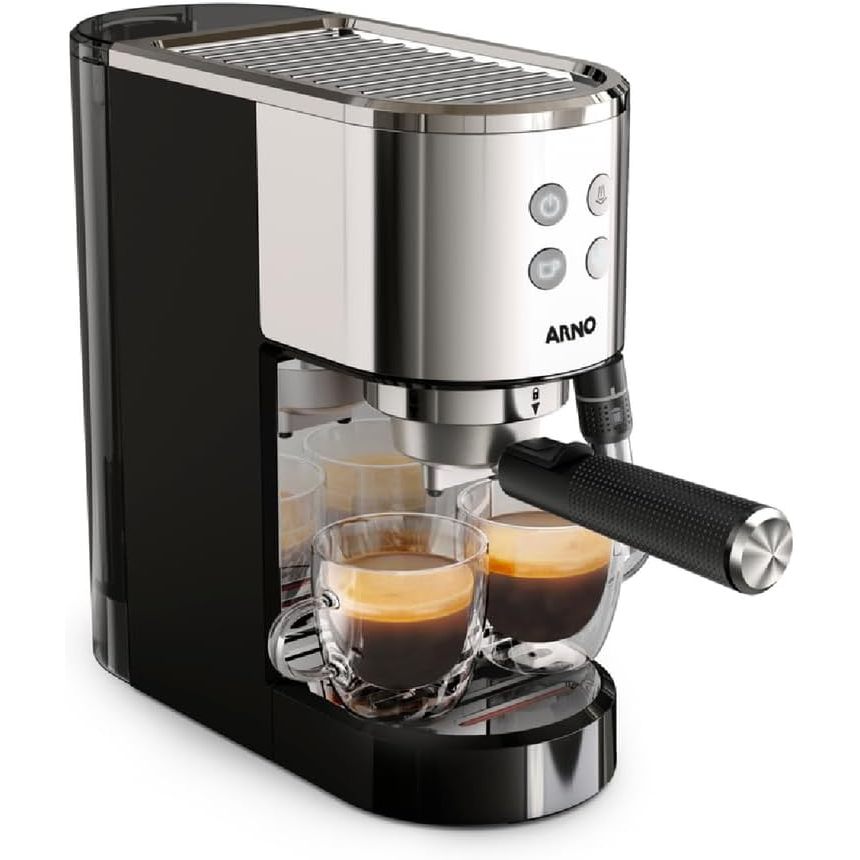 Máquina de Café Espresso Arno Virtuoso+ CESP, 15 Bars de Pressão, Thermoblock Acessórios de Barista, 110V