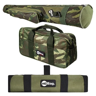 Conjunto Para Pescaria Organização Bolsa De Pesca + Porta Anzol Iscas + Capa de Varas com Alça Bolso em Oferta na Shopee