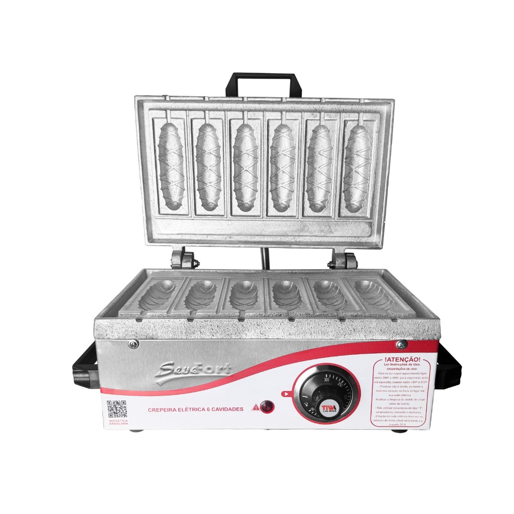 Crepeira Industrial 6 Cavidades 220v/110v