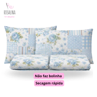 Kit Jogo de Lençol Queen 4 Peças Microfibra - Estampas Sortidas em Oferta na Shopee