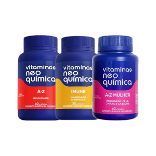 Kit A-z C/60 + Mulher C/60 Ganhe Imune C/30 - Neo Quimica em Oferta na Shopee