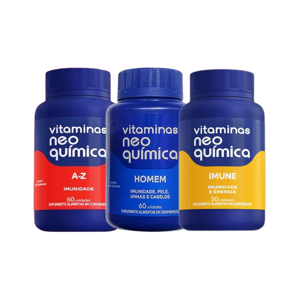 Kit A-z C/60 + Imune C/30 Ganhe Homem C/60 - Neo Química
