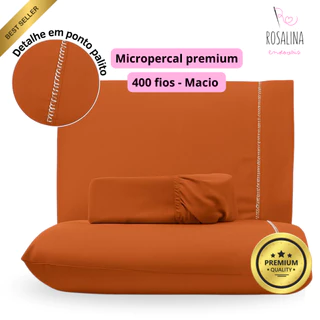 Jogo Lençol 400 Fios Premium Micropercal Hotel Toque Macio Não Amassa Suave Kit 3 Peças em Oferta na Shopee