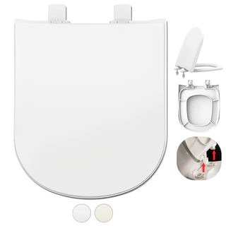 Assento Tampa Vaso Life Celite Polipropileno Gelo Retira Fácil 1.6gpf