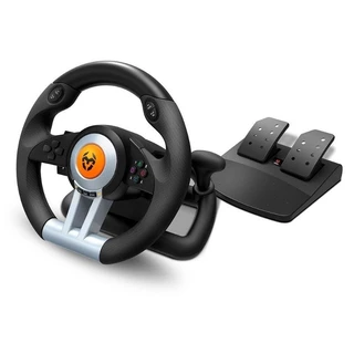 ​Volante Gamer Krom K-Wheel Profissional - PC/PS3/PS4/Xbox One - Seminovo Completo