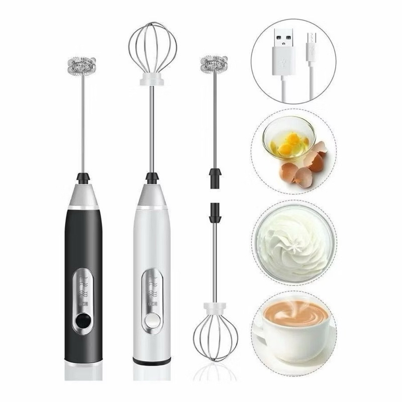 Batedor Misturador Mixer 2 em 1 Elétrico para Bebidas Leite 
