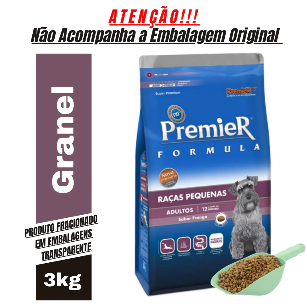 Imagem do produto Ração Para Cachorro Premier Pet Adulto Raças Pequenas 3Kg A Granel - Raçao Cachorro no catálogo Master Pet
