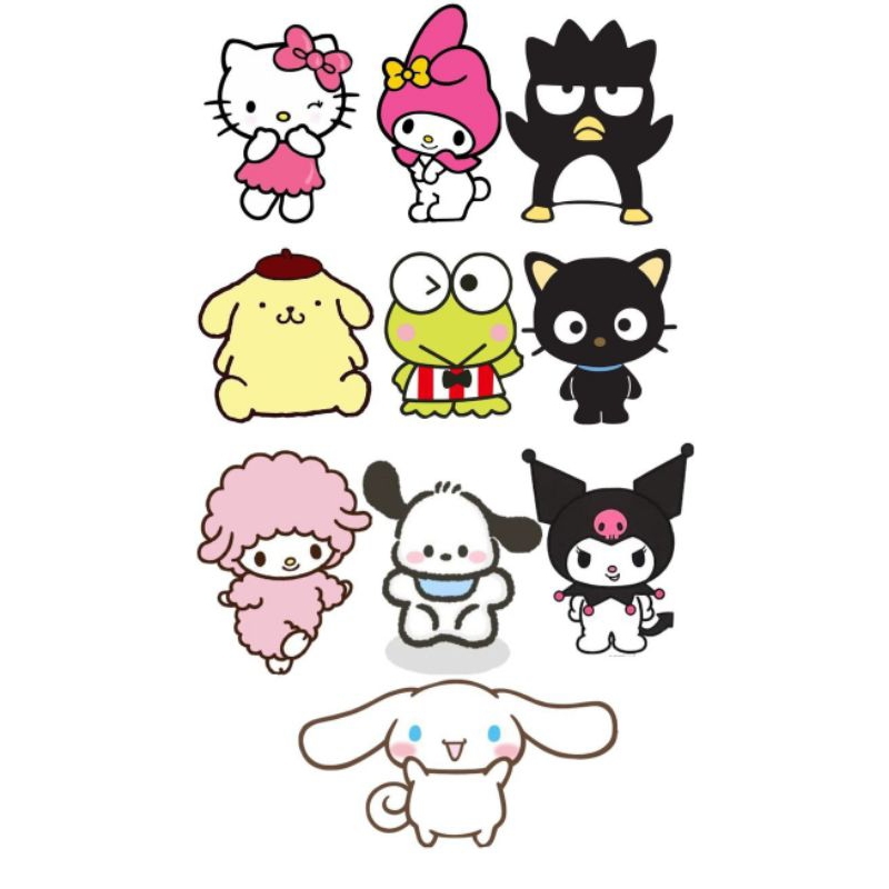20 Adesivo Da turma da hello Kitty | Shopee Brasil