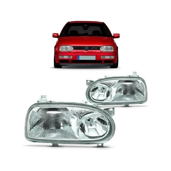 Farol Golf MK3 GLX GTI 1995 a 1998 Foco Duplo - (DEPO) | Shopee Brasil