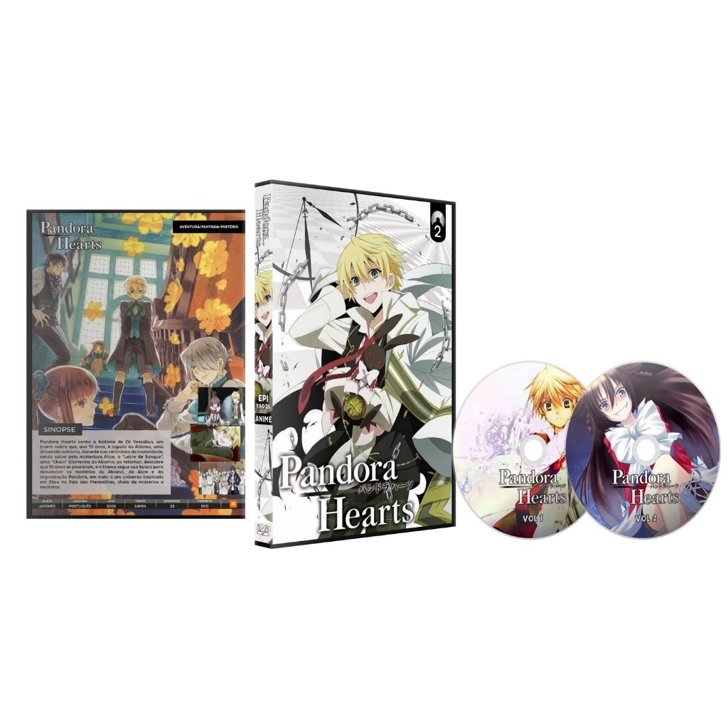 Dvd Pandora Hearts (2009) Série Completa | Shopee Brasil