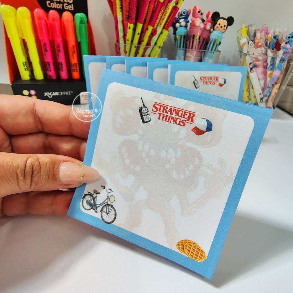 Bloco de notas - Stranger Things | Shopee Brasil