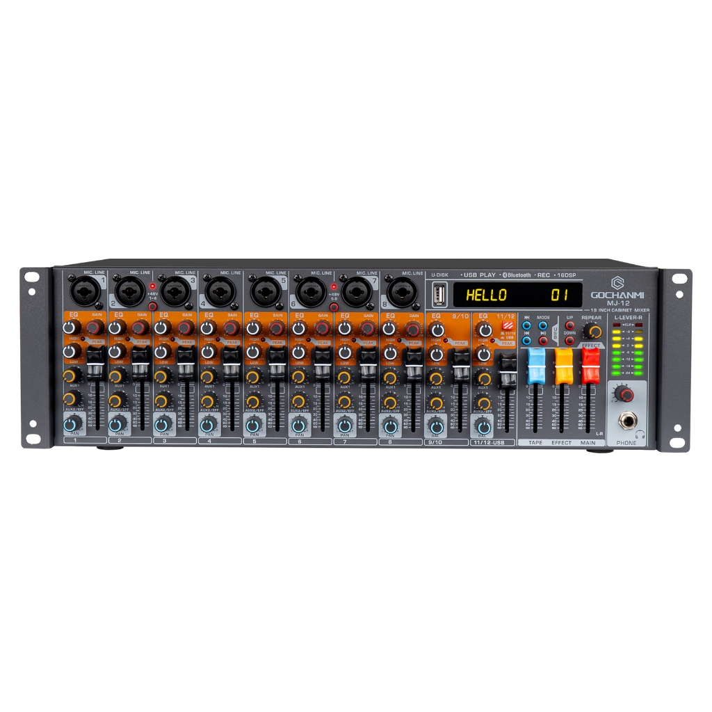 Mesa De Som Profissional Gochanmi Mj12 Rack 16 Dsp 12 Canais | Shopee ...