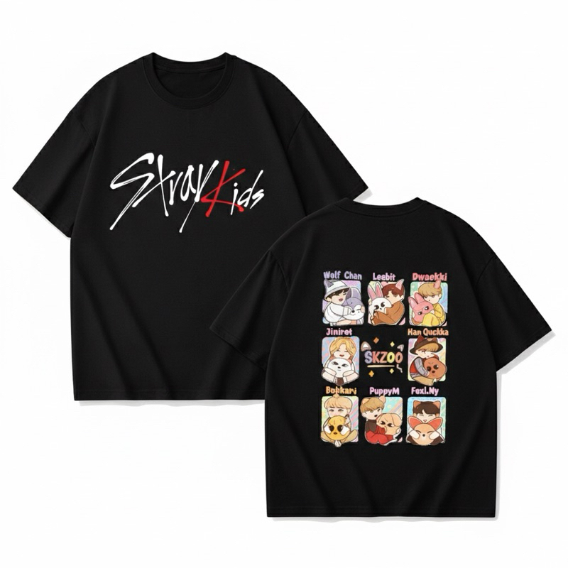 Camiseta T-shirt Unissex Vintage Bangchan Stray Kids Album Karma
