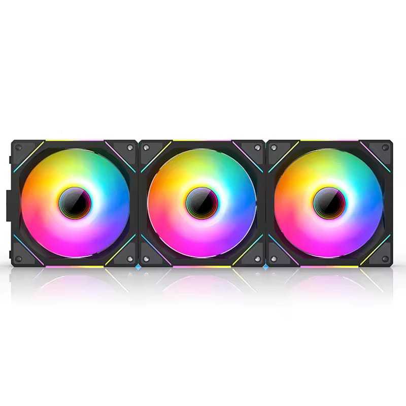 TEUCER JM-1 Computer Case Fan ARGB Mirror Cycle Light Effect 120mm 4Pin ...