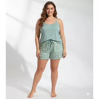 Kit com 5 Baby Dolls Amanda Plus Size Suede Conforto & Estilo Noites Leves Frescas em Oferta na Shopee