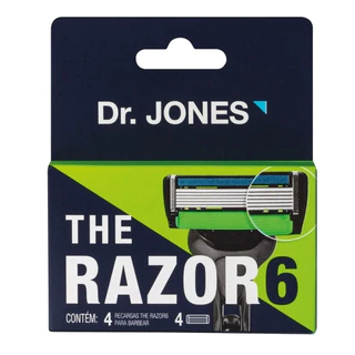 Kit 4 Unidades Carga para Aparelho de Barbear Dr. Jones The Razor 6