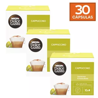 Kit 30 Cápsulas Dolce Gusto Sabor Cappuccino em Oferta na Shopee