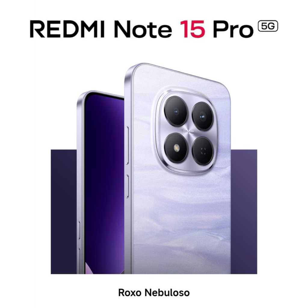 Celular Xiaomi Redmi Note 15 Pro 5G, Tela Amoled 6.83