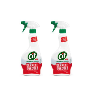 CIF Derrete Gordura Gatilho 500ml Limpeza pesada Espuma Limpeza Pesada