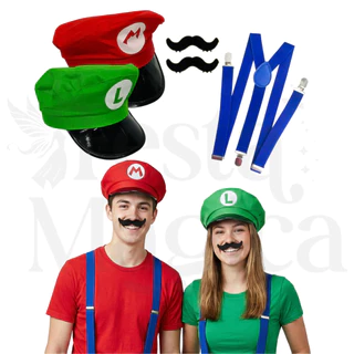 Fantasia do Mario Bros e Luigi Adulto Carnaval