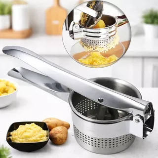 Amassador de Batatas Inox Espremedor Manual Aço Inoxidável Cozinha em Oferta na Shopee