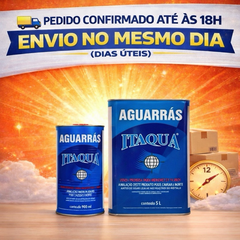 AGUA RAZ Itaqua Aguarras 900ml ou 5LITROS Diluente Tintas e Vernizes ...