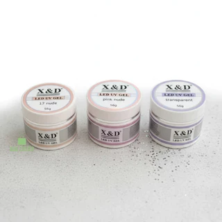 Kit 3 Gel 56g X&D Para Unhas Gel fibra XED XD Profissional Alongamento De Unha em Oferta na Shopee
