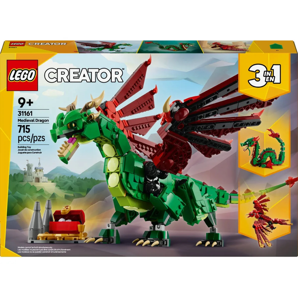 Lego Natureza 3 em 1 - 715 peças para estimular a criatividade e