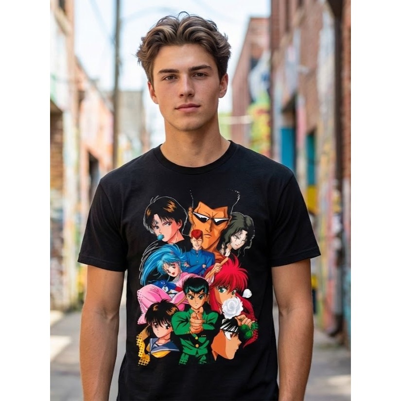Camiseta Unissex Anime Yuyu Hakusho - Premium | Shopee Brasil
