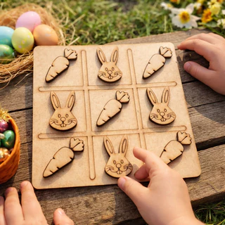 Jogo Da Velha Lembrancinha De Páscoa Em Mdf Cru Tabuleiro Brinquedo Presente em Oferta na Shopee