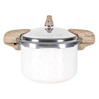 Panela De Pressão Brinox Vanilla 5,4L Indução Ceramic Life Creme Revestimento Cerâmico em Oferta na Shopee