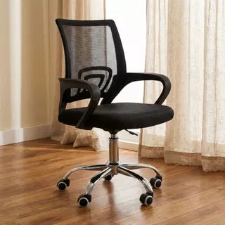 Cadeira De Escritório Tela Mesh Ribs Estofado Ergonômico Com Regulagem De Altura Base Giratória em Oferta na Shopee