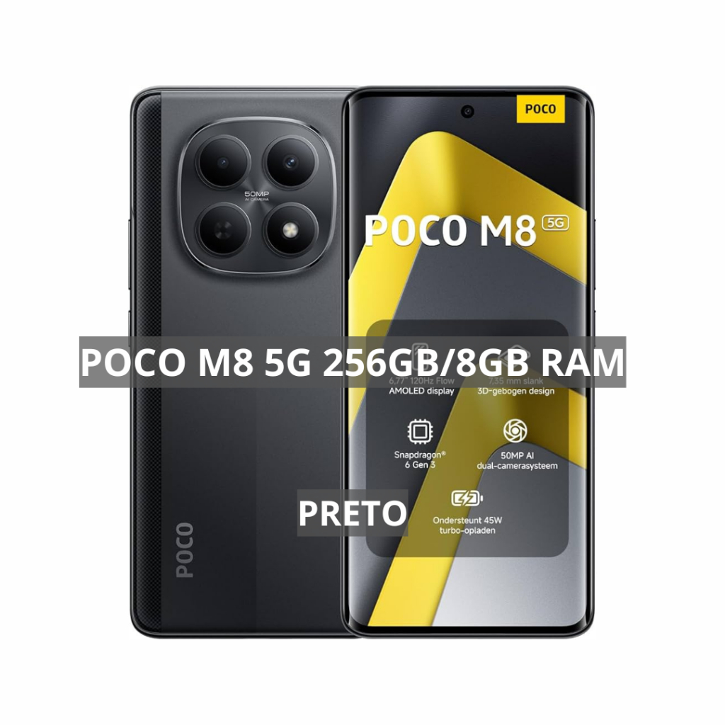 Xiaomi Poco M8 5G, Versão Global, Processador Snapdragon 6 Gen 3