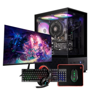 PC Gamer Forge, AMD RYZEN 3 3200G, 16GB DDR4, SSD 480GB, Completo com Monitor 21 e Periféricos em Oferta na Shopee
