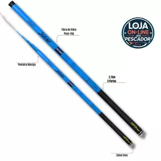 KIT com 3 VARAS- Vara Telescópica JOKER AZUL- PNC em Oferta na Shopee