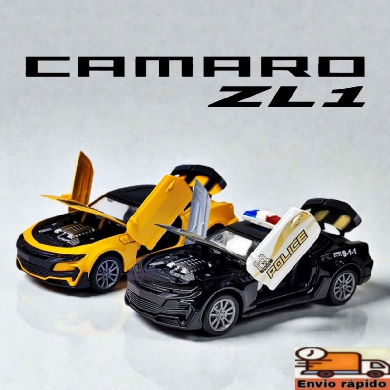 Miniatura de Ferro Camaro ZL1 Fricção Metal Coleção Diecast