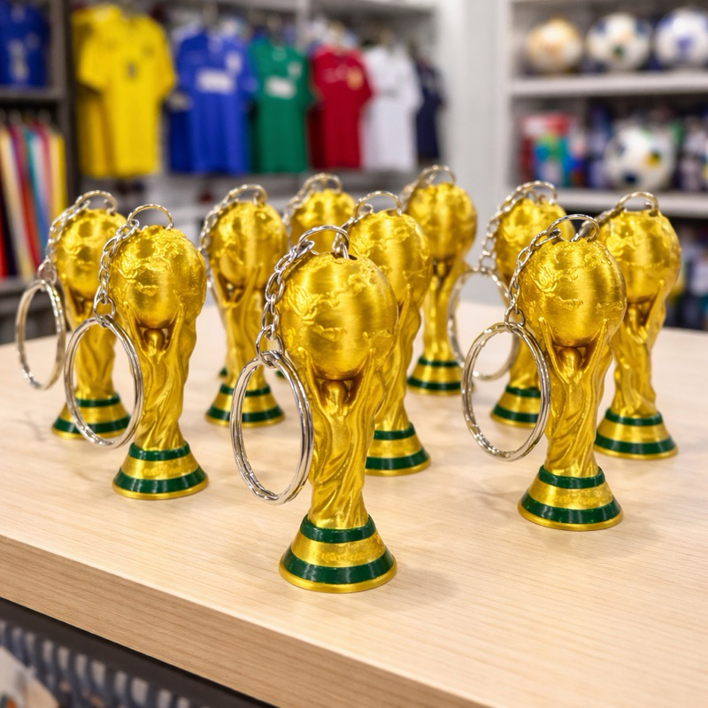 Chaveiro Troféu da Copa do Mundo – Seleção Brasileira – Miniatura Colecionável