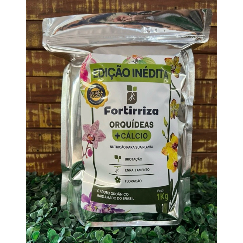 Adubo Orgânico Fortirriza + CÁLCIO 1 Kg – Ideal para Orquídeas com ...