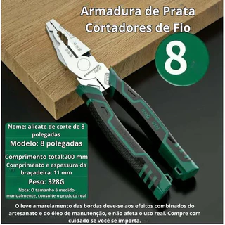 Alicate Profissional Multifuncional -- Corte, Crimpagem e Descascador de Fios para Eletricistas