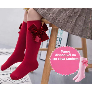 Meia Infantil de Laço Fofa Para Bebê Menina 3 meses, 1 ano, 2 anos, 3 anos Batizado e Aniversário em Oferta na Shopee