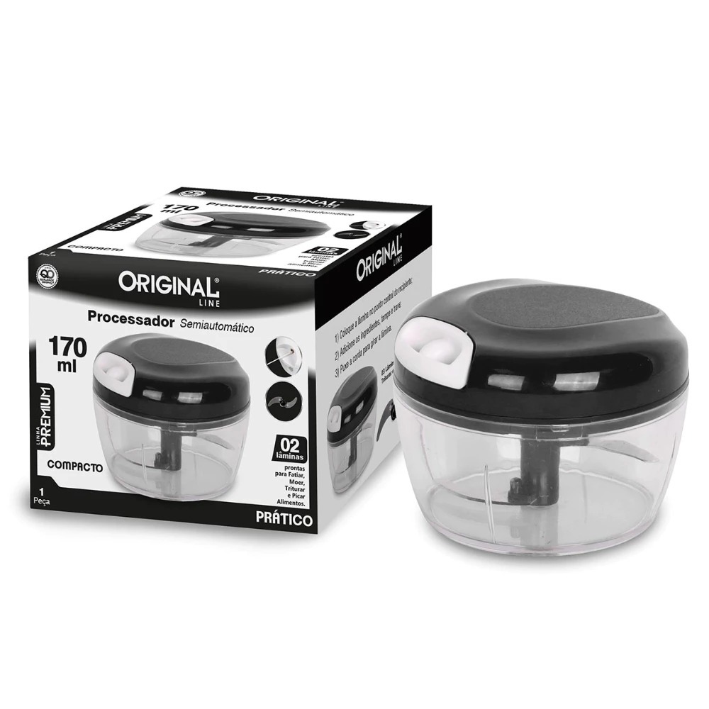 Multi Processador Triturador de Alimentos Manual 170ML Premi