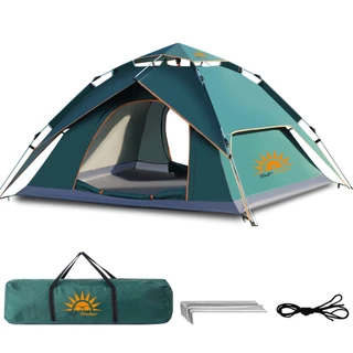 NewHawaii Barraca Camping 4-5 Pessoas 220*200*135cm Impermeável, Montagem Rápida, Ventilação em Oferta na Shopee