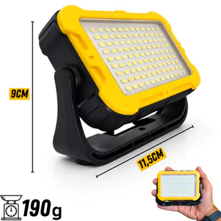 Lanterna Trabalho Refletor Portátil Lampião Led Solar Recarregável Camping USB Lâmpada Barraca Lamparina Mecânico