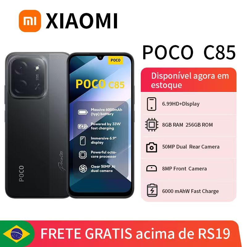 Celular Xiaomi POCO C85 Dual SIM 256GB / 8GB Ram / 128GB / 6GB Ram