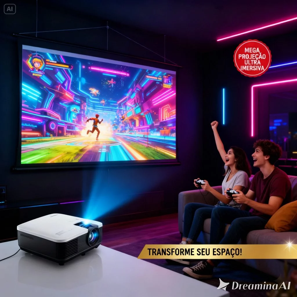 Tela Projetor 72″ (120x100cm) Premium Fosca + Cordão – Home Theater Datashow