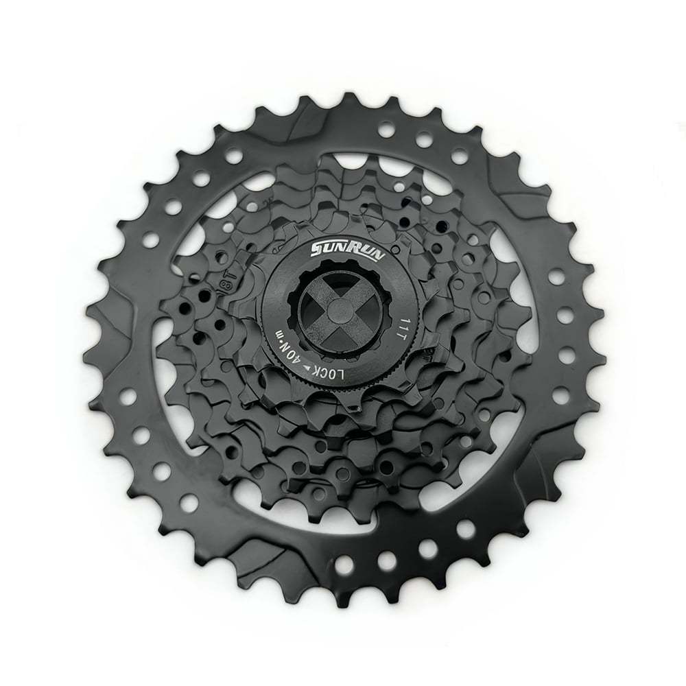 Cassete K7 Index 7v 11-34d Bicicleta Bike Mtb Bmx Sunrun Preto