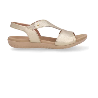 Sandália N35 Couro Dourado Usaflex Feminina em Oferta na Shopee