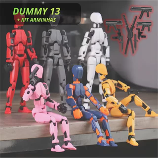 Boneco Dummy 13 Articulado - Kit Montagem 3D com 4 Armas, Presente Criativo para Crianças em Oferta na Shopee