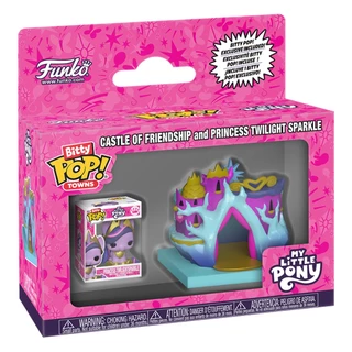 FUNKO BITTY TOWNS MY LITTLE PONY - CASTLE OF FRENDSHIP AND PRINCESS TWILIGHT SPARKLE (89584) NOVO ORIGINAL em Oferta na Shopee